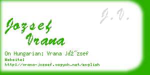 jozsef vrana business card